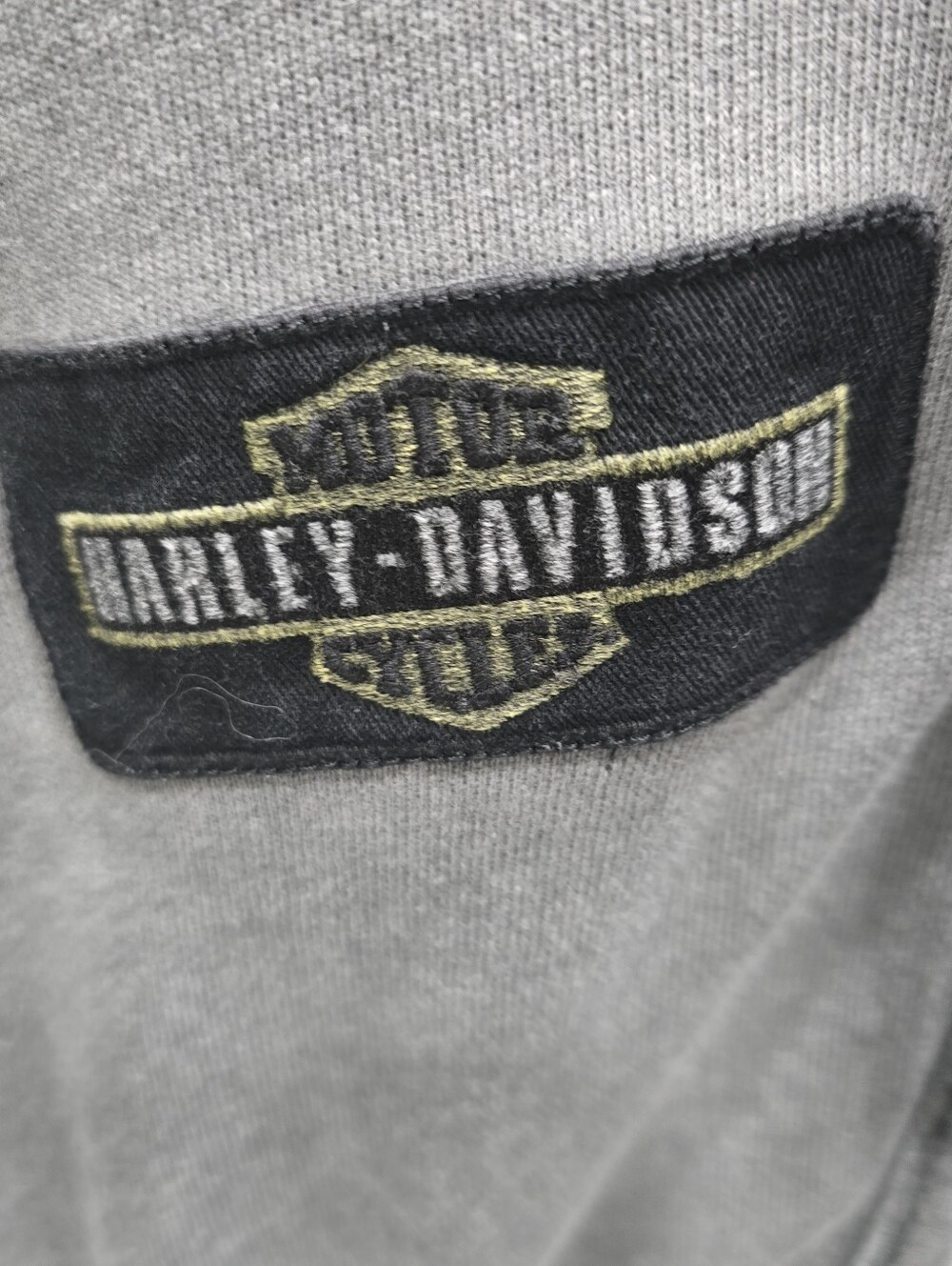 Poshmark: Washed Gray Zip Hoodie Eagle Moto Biker Y2K Grunge Sz M - Picture 8 of 12